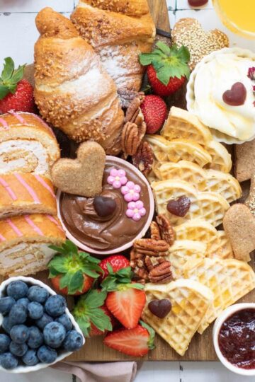 Valentine’s Day Breakfast Board