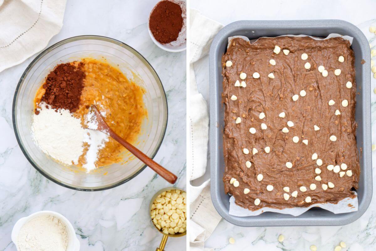 how to make sweet potato brownies