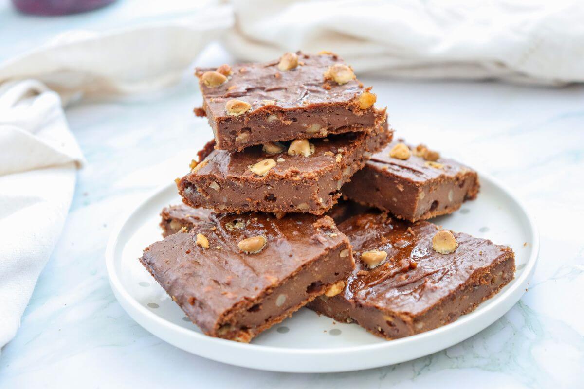 white chocolate sweet potato brownies