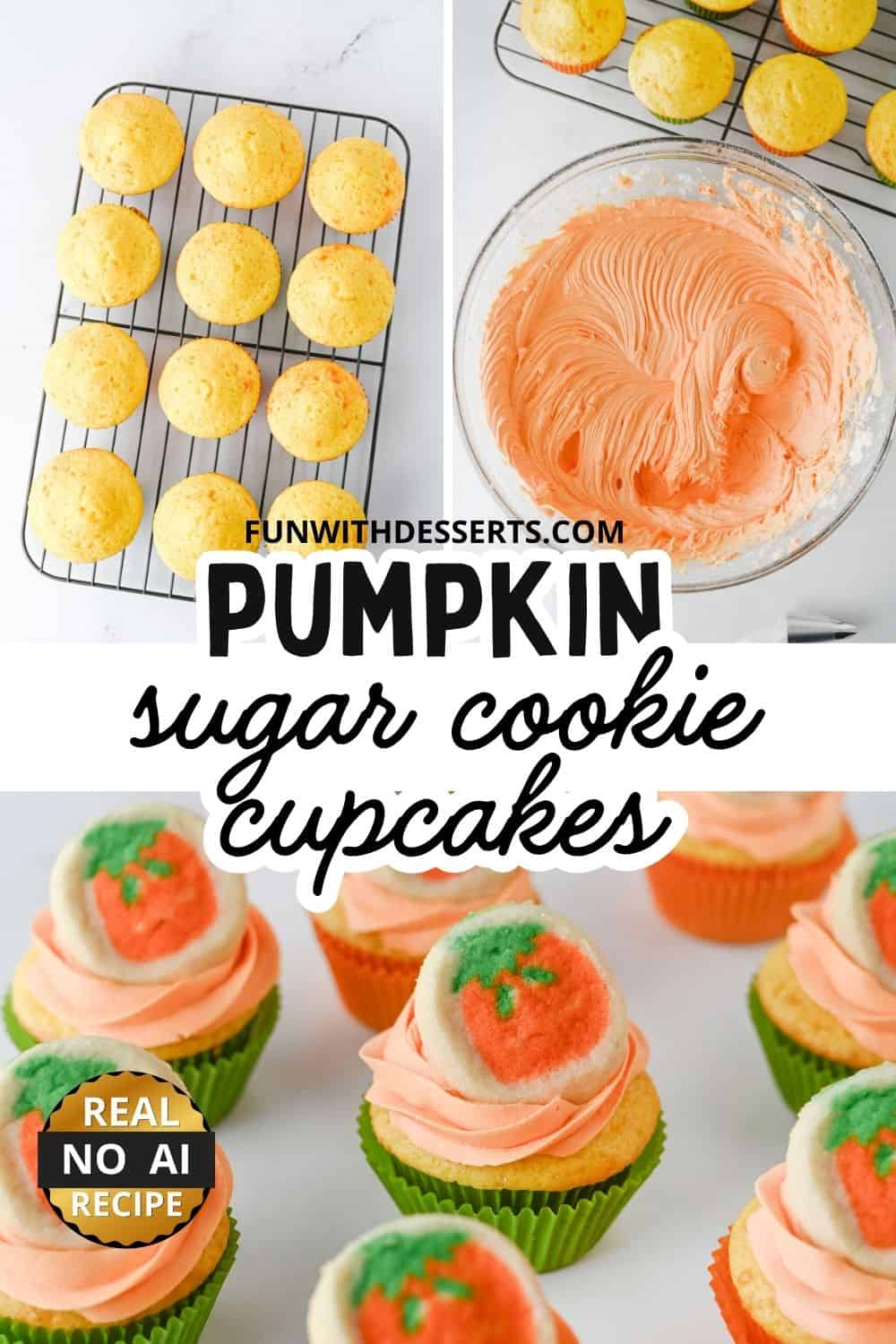 How to Make Pumpkin Sugar Cookie Cupcakes