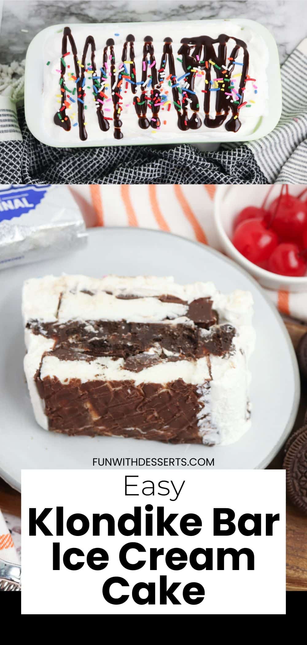 Ice Cream Cake with Klondike Bars